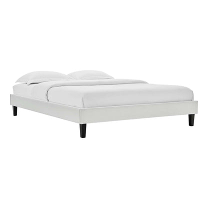 Reign Performance Velvet Twin Platform Bed Frame by Modway