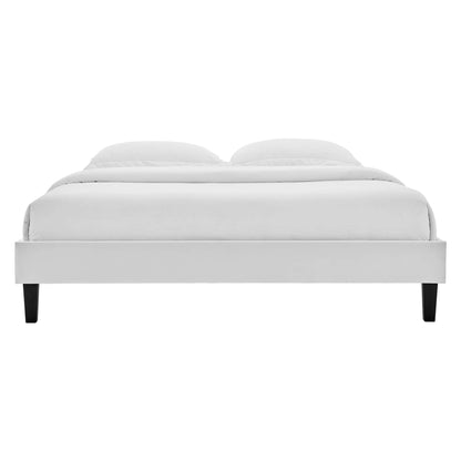 Reign Performance Velvet Twin Platform Bed Frame by Modway