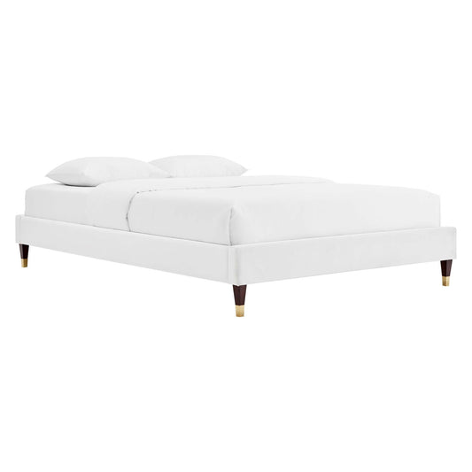 Harlow Performance Velvet Queen Platform Bed Frame by Modway