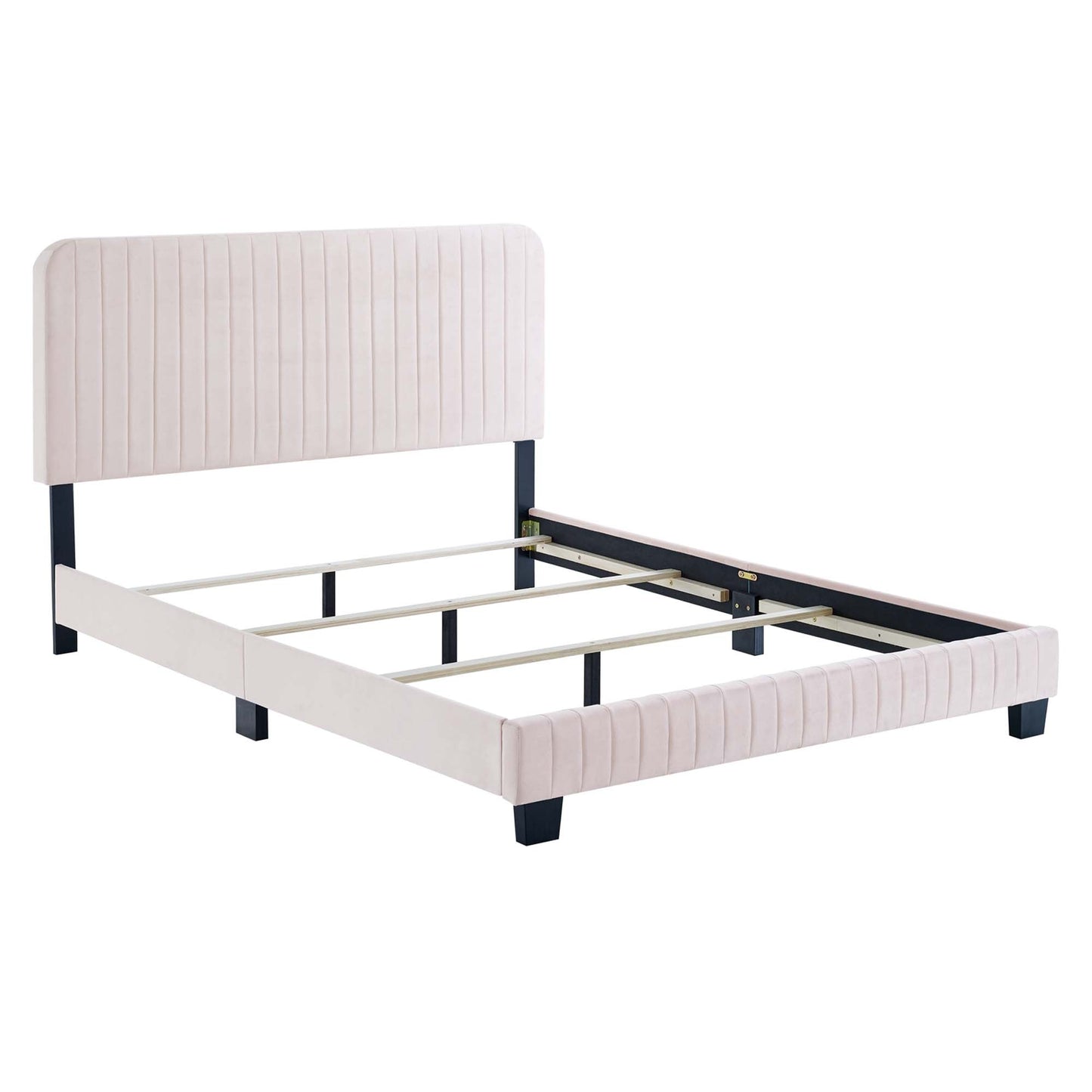 Celine Channel Tufted Performance Velvet Queen Bed by Modway