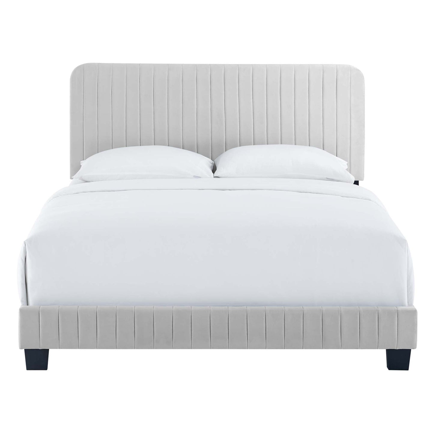 Celine Channel Tufted Performance Velvet Twin Platform Bed by Modway