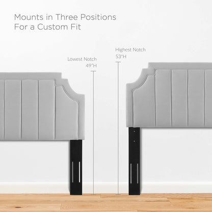 Alyona Channel Tufted Performance Velvet Twin Headboard by Modway