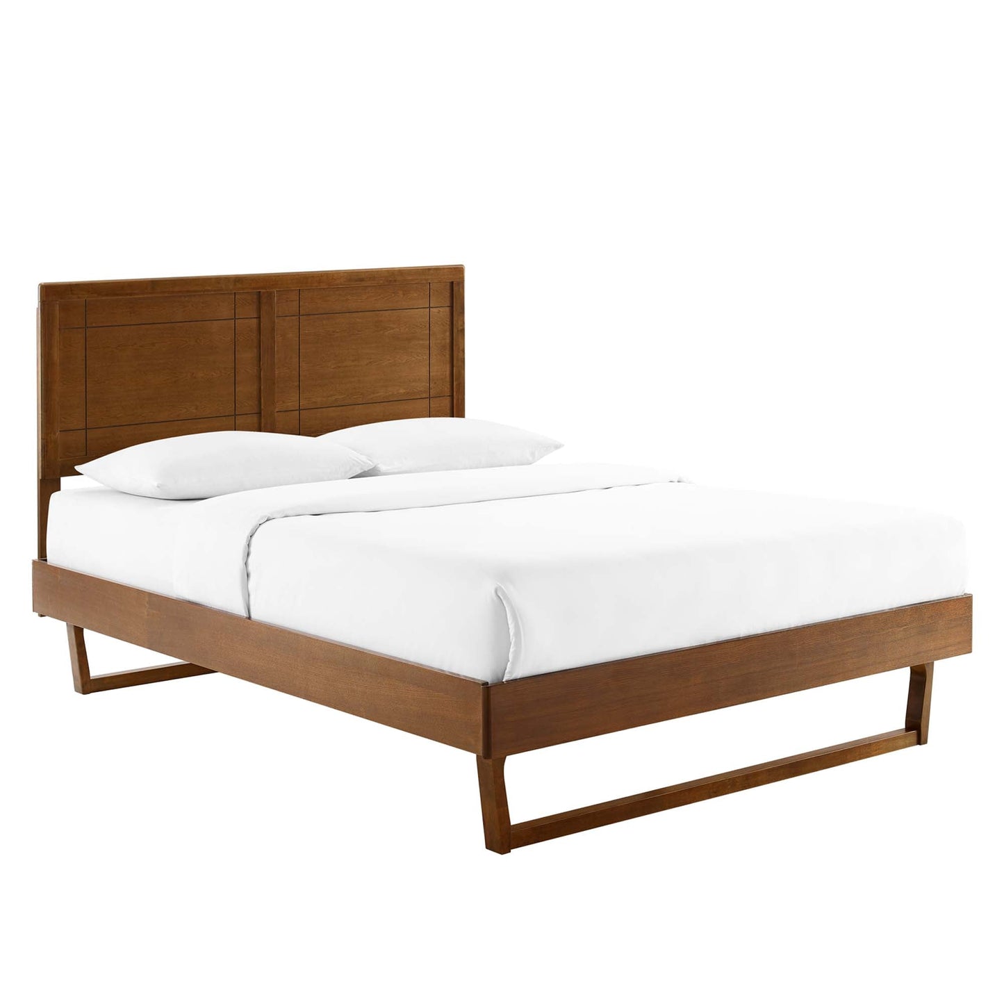 Marlee Wood Queen Platform Bed with Angular Frame by Modway