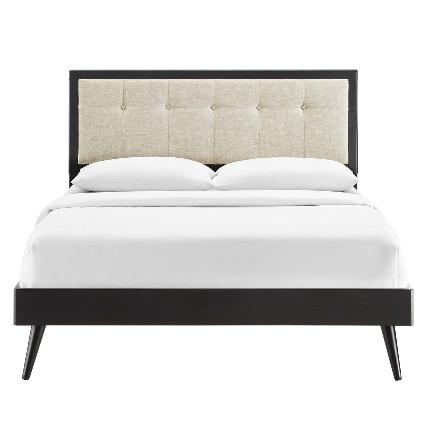 Willow Wood Queen Platform Bed with Splayed Legs by Modway