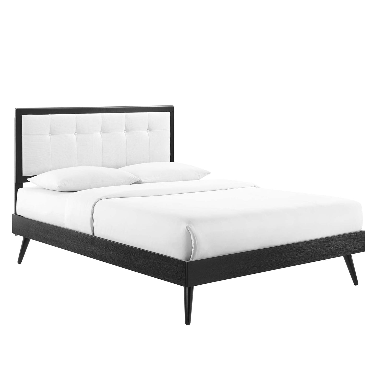 Willow Wood Queen Platform Bed with Splayed Legs by Modway