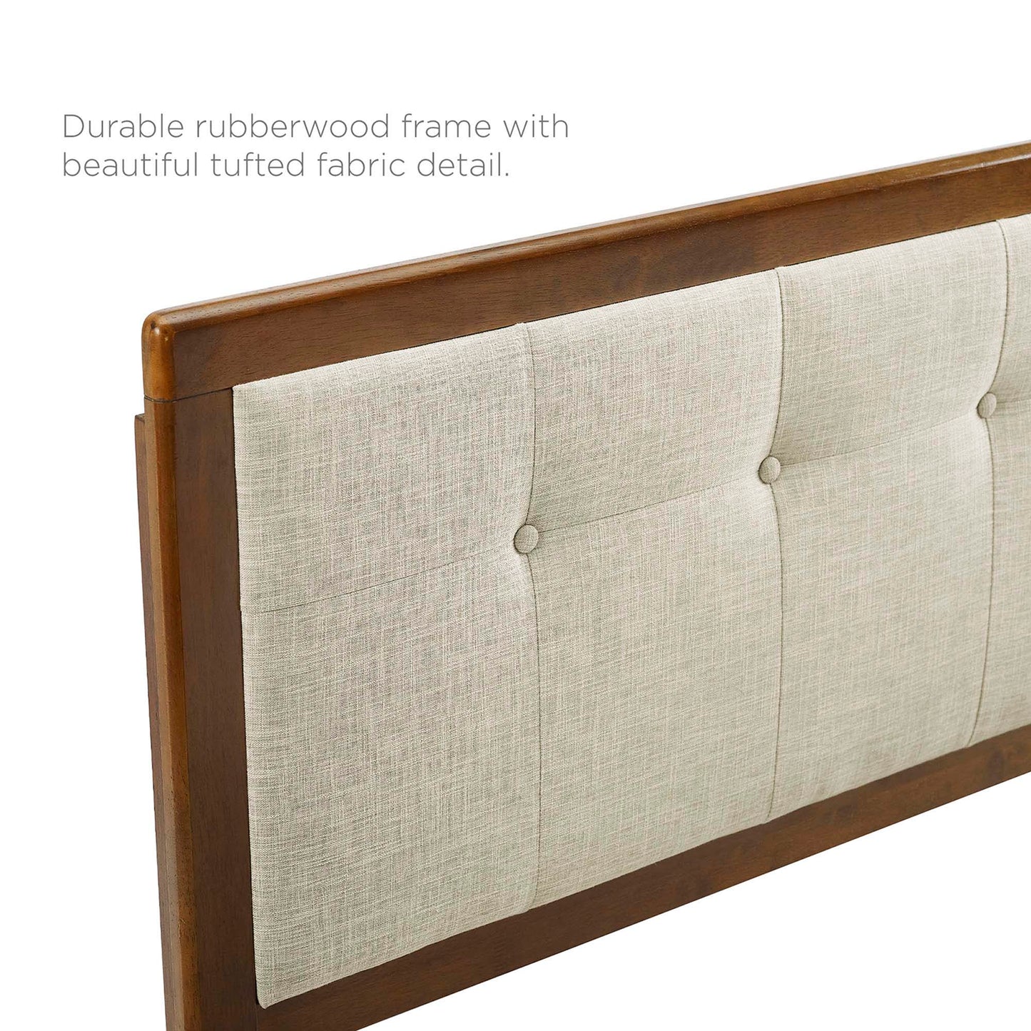 Willow Wood Queen Platform Bed with Splayed Legs by Modway