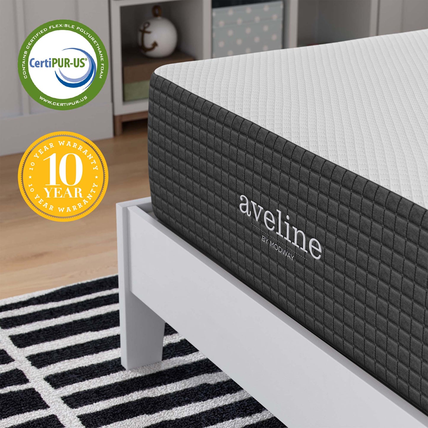 Aveline 12" Memory Foam Mattress by Modway