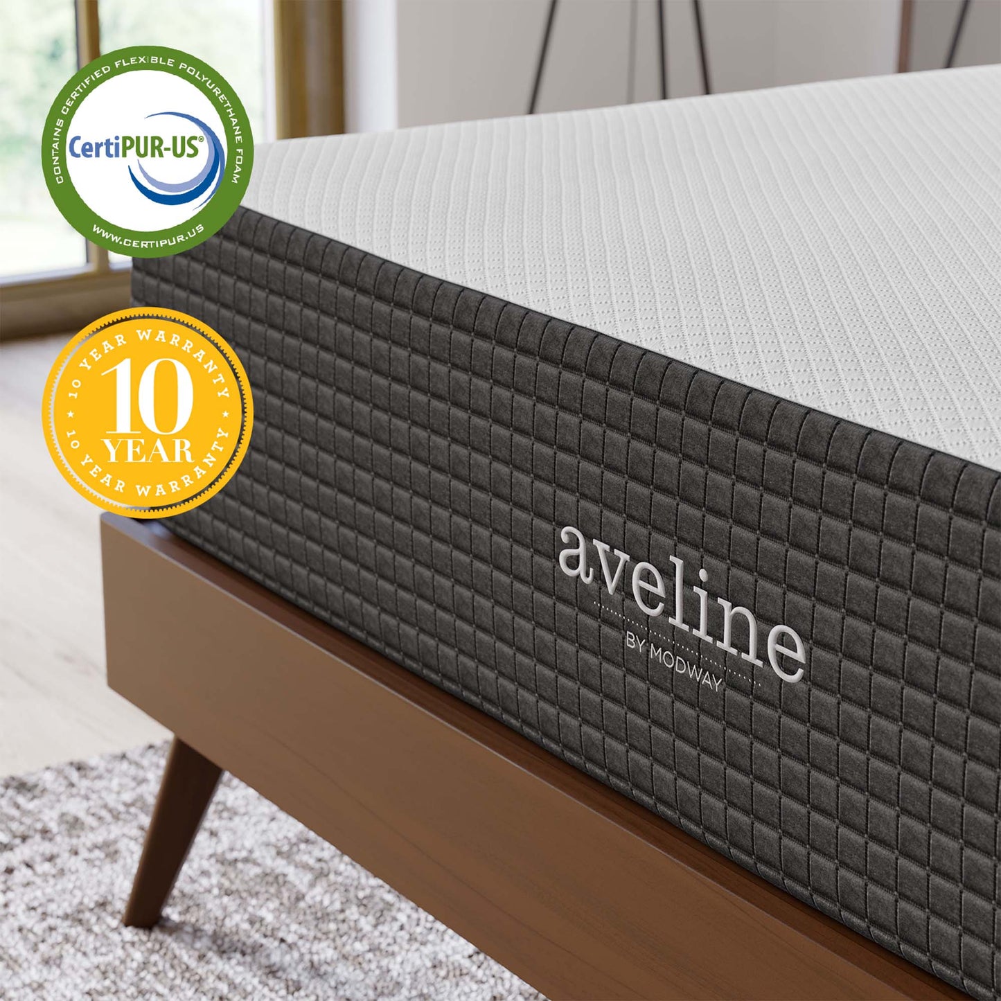 Aveline 12" Memory Foam Mattress by Modway