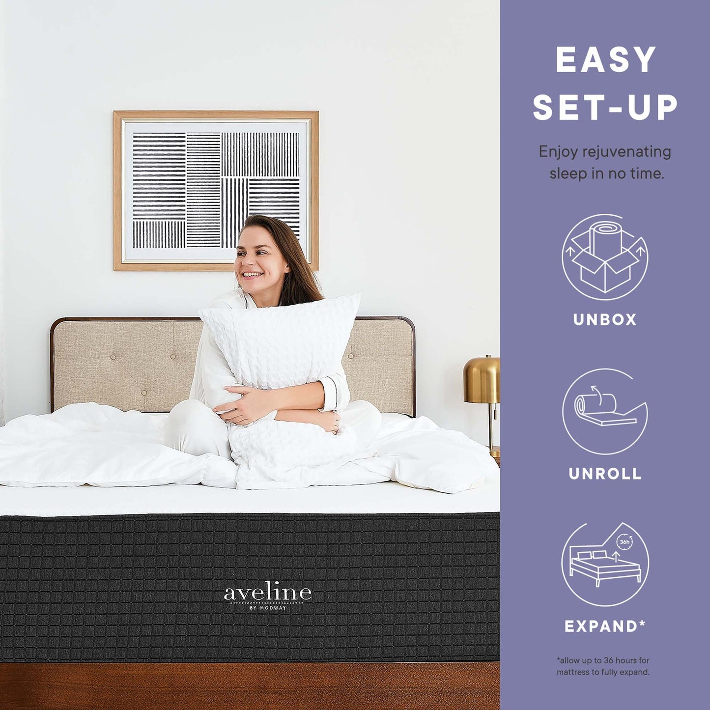 Aveline 16" Memory Foam Mattress by Modway