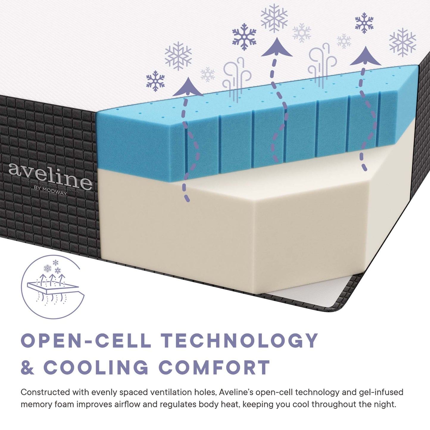 Aveline 16" Memory Foam Mattress by Modway