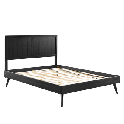 Alana Wood King Platform Bed With Splayed Legs by Modway
