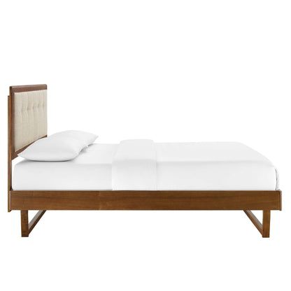 Willow Wood Full Platform Bed With Angular Frame by Modway