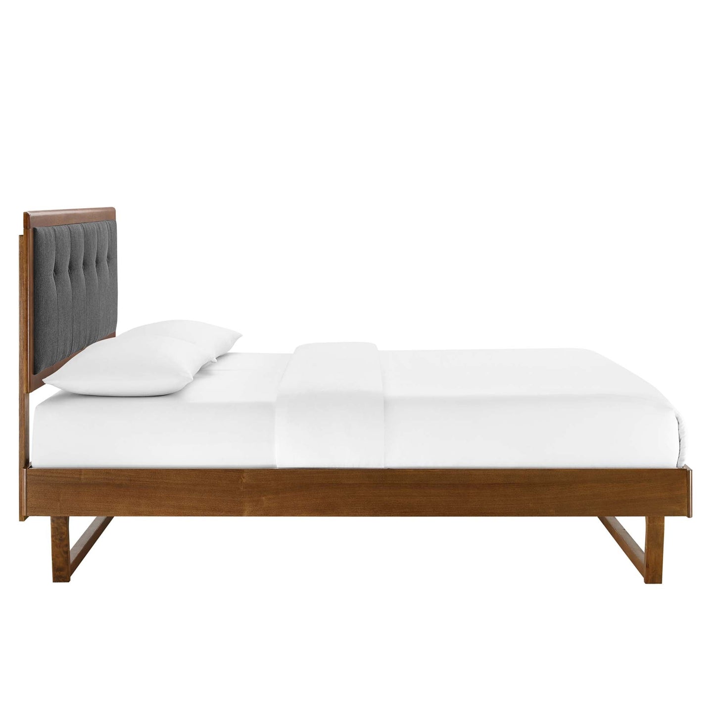 Willow Wood Full Platform Bed With Angular Frame by Modway