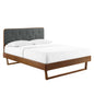 Bridgette Wood Full Platform Bed with Angular Frame by Modway