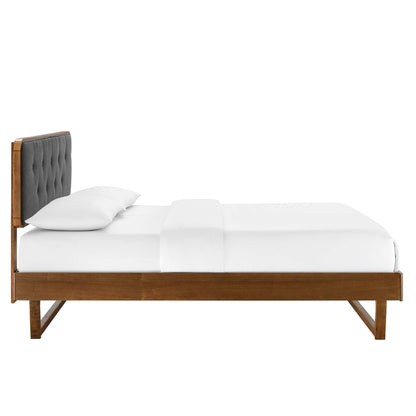 Bridgette Wood Full Platform Bed with Angular Frame by Modway