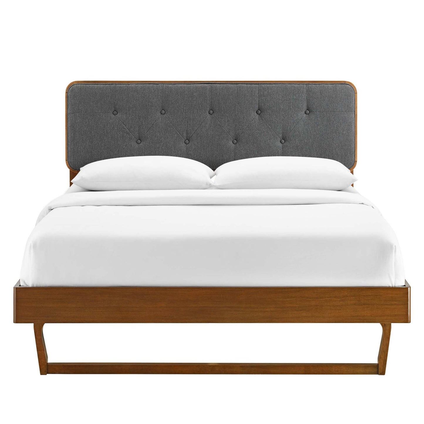 Bridgette Wood Full Platform Bed with Angular Frame by Modway