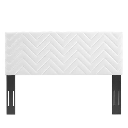 Mercy Chevron Tufted Performance Velvet Twin Headboard by Modway