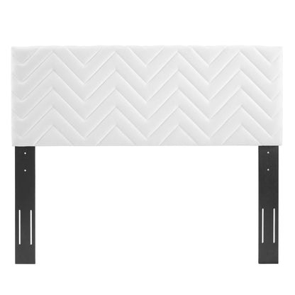 Mercy Chevron Tufted Performance Velvet Full/Queen Headboard by Modway