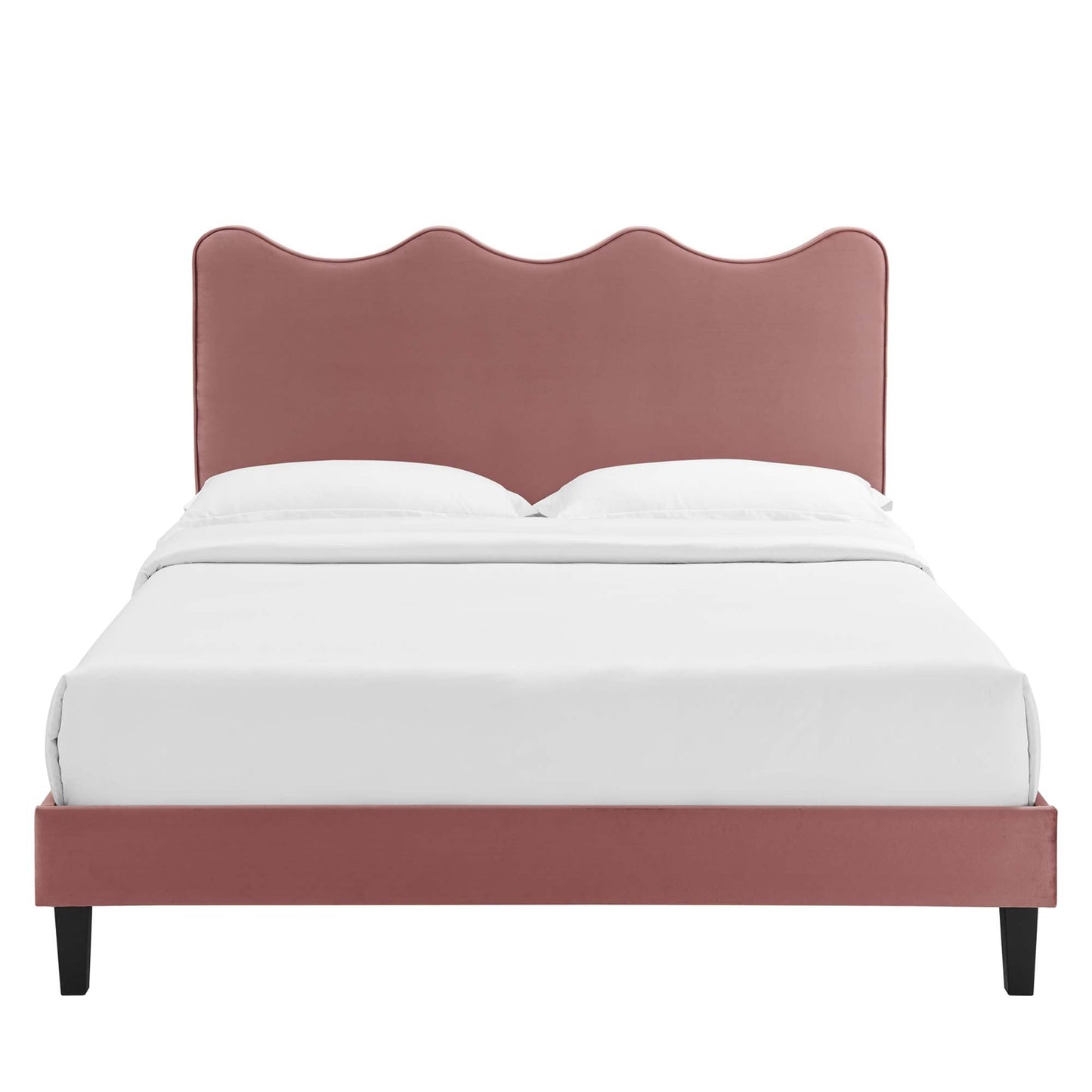 Current Performance Velvet Twin Platform Bed by Modway