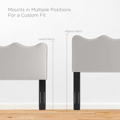Current Performance Velvet Twin Platform Bed by Modway