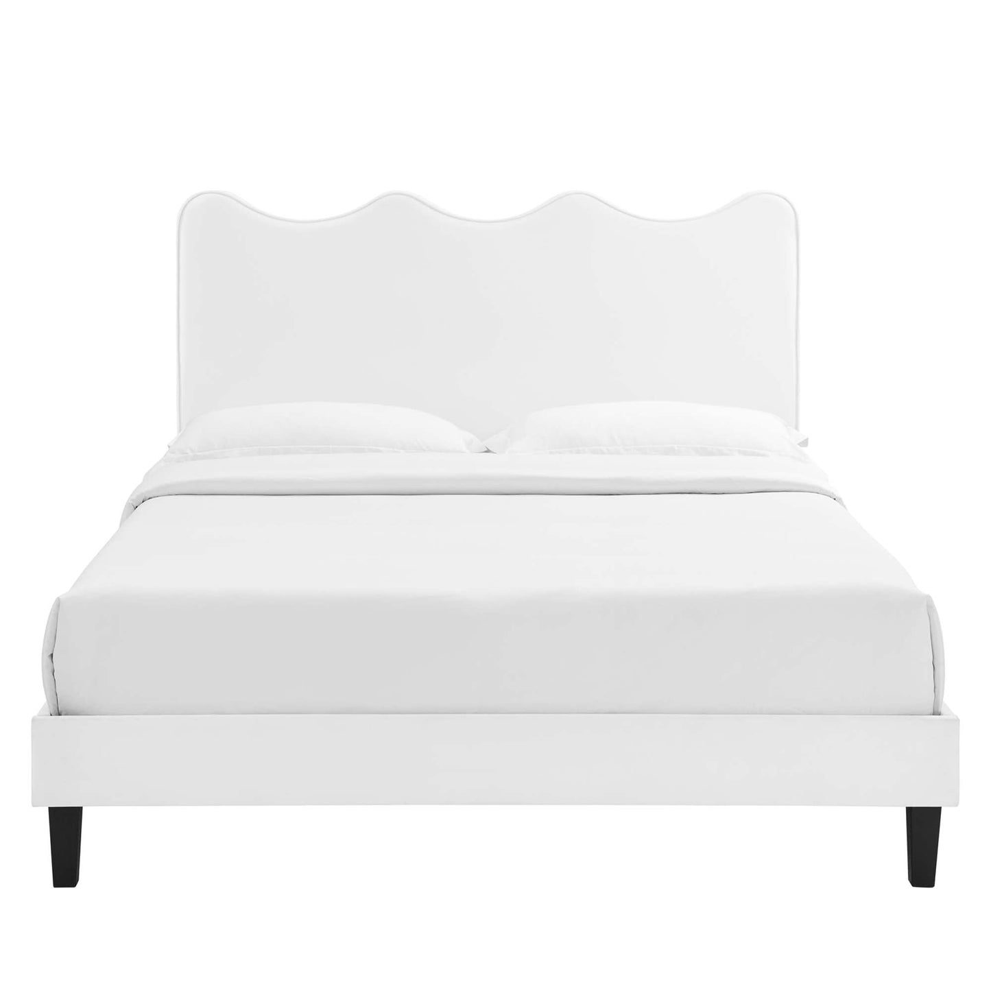 Current Performance Velvet Twin Platform Bed by Modway