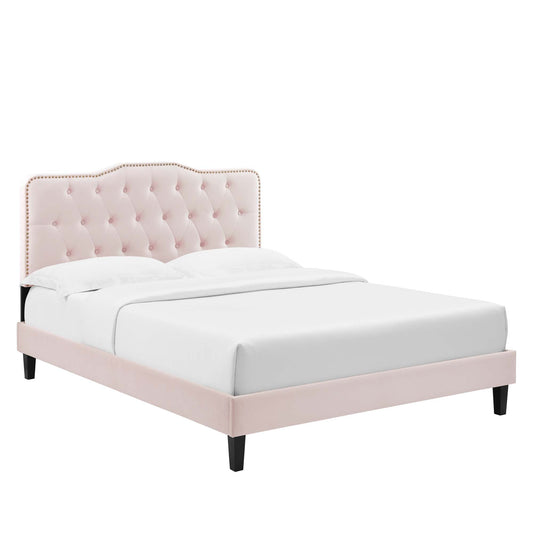 Amber Performance Velvet Twin Platform Bed by Modway