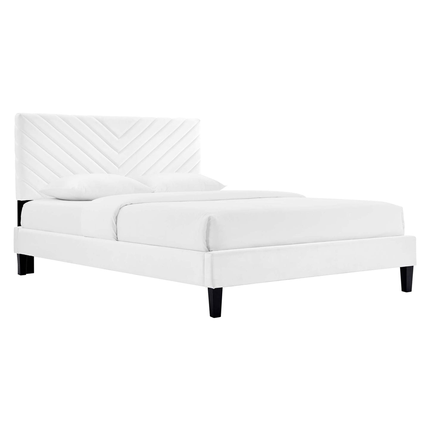 Roxanne Performance Velvet Full Platform Bed by Modway