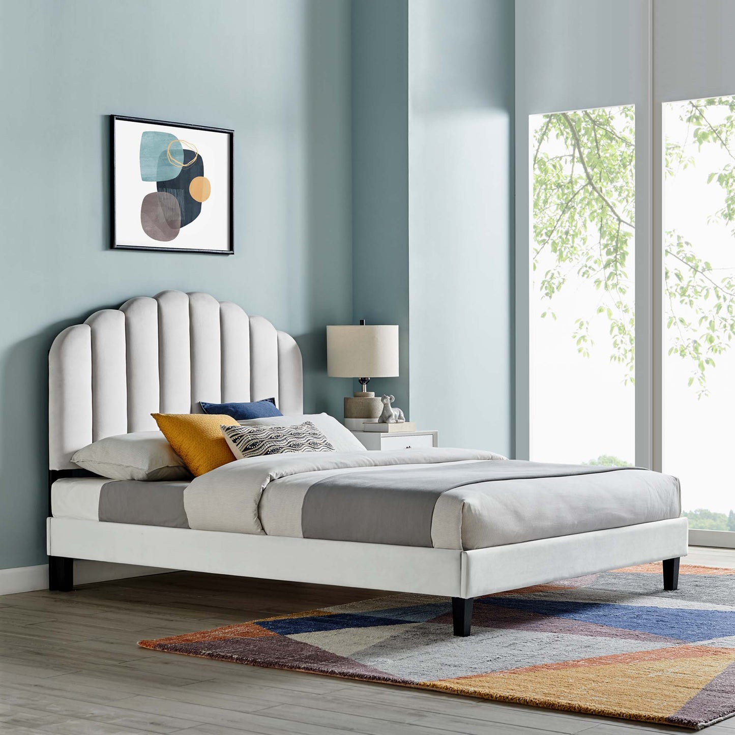 Daisy Performance Velvet Full Platform Bed by Modway