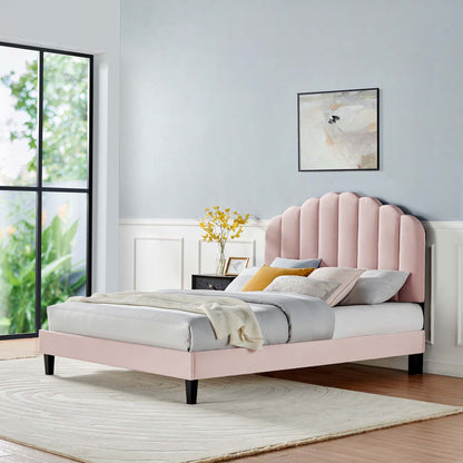 Daisy Performance Velvet Full Platform Bed by Modway