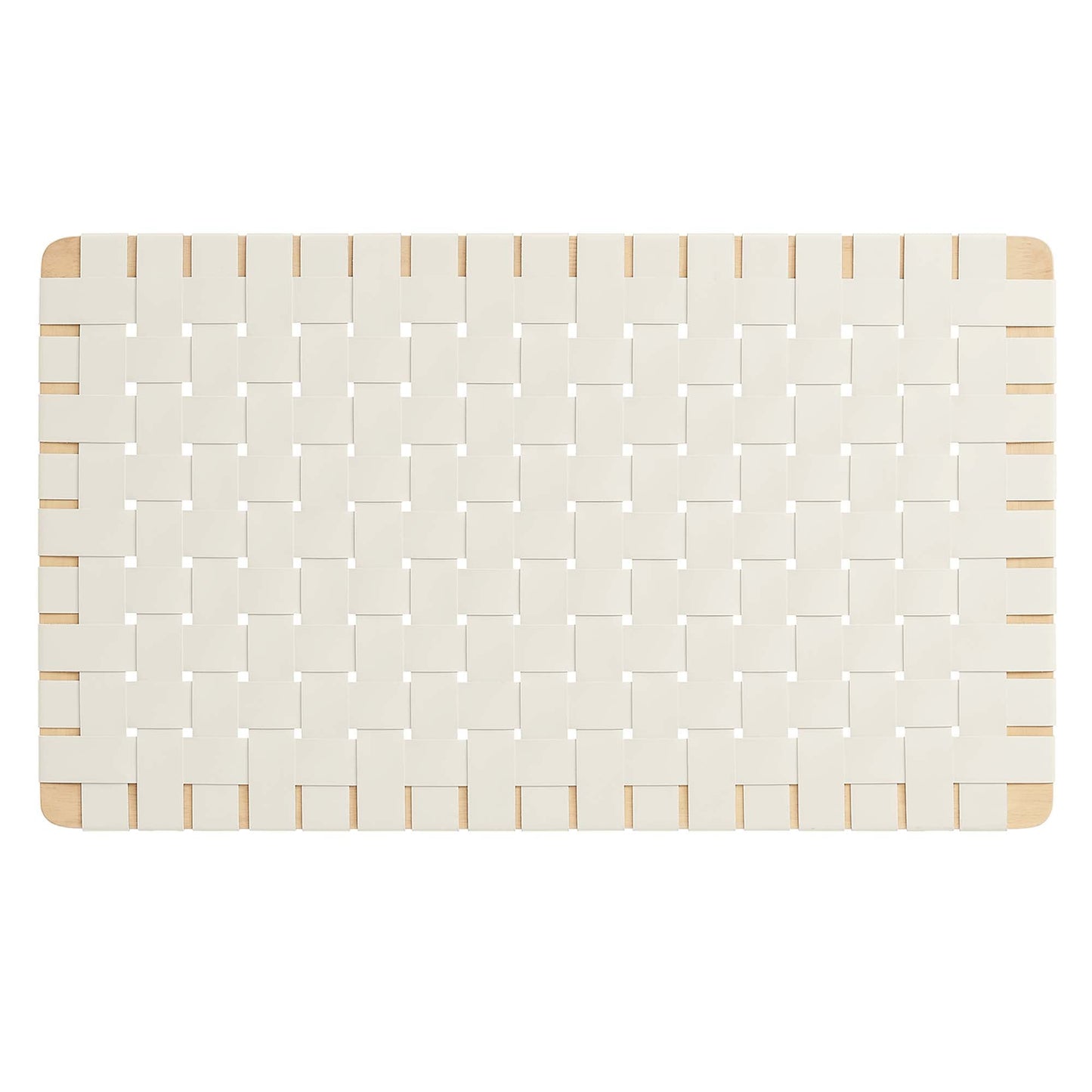 Sparta Weave Wall-Mount Vegan Leather Twin Headboard by Modway