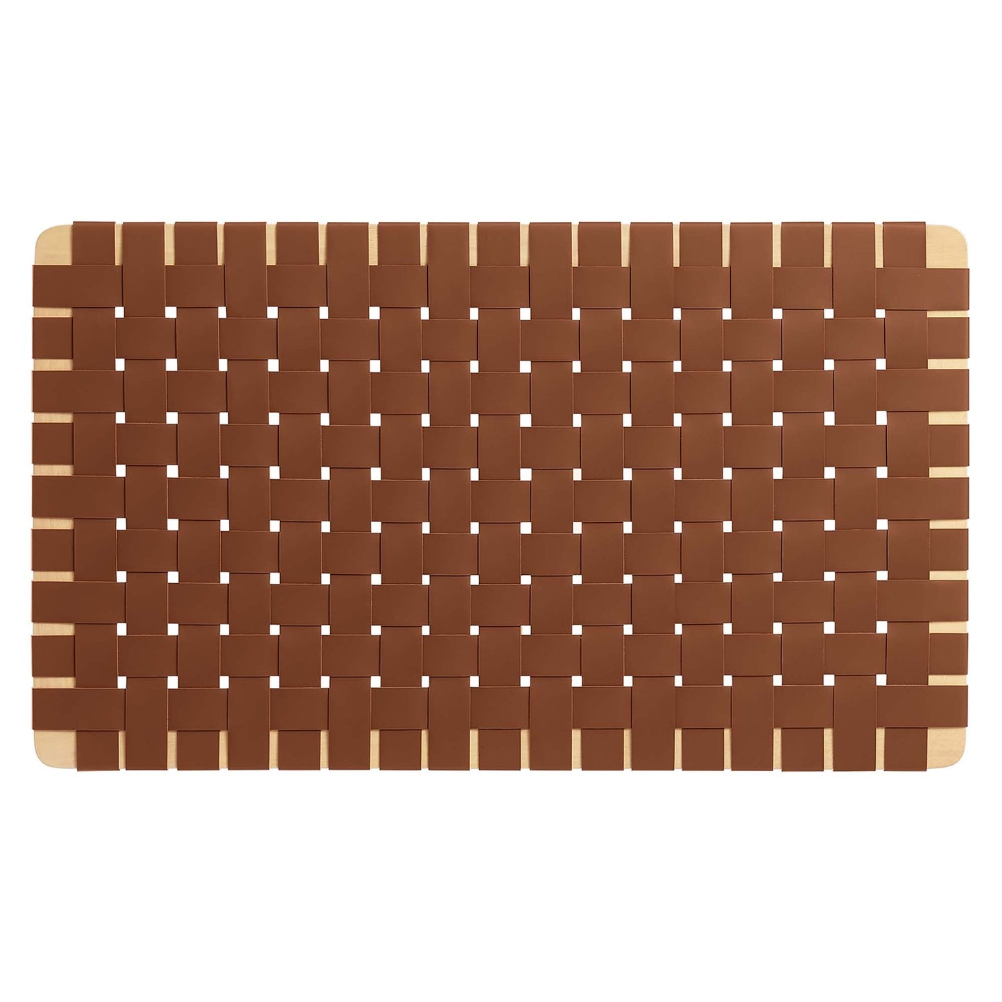 Sparta Weave Wall-Mount Vegan Leather Twin Headboard by Modway