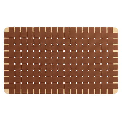 Sparta Weave Wall-Mount Vegan Leather Twin Headboard by Modway