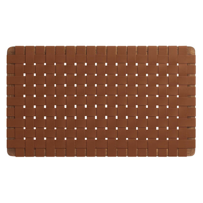 Sparta Weave Wall-Mount Vegan Leather Twin Headboard by Modway