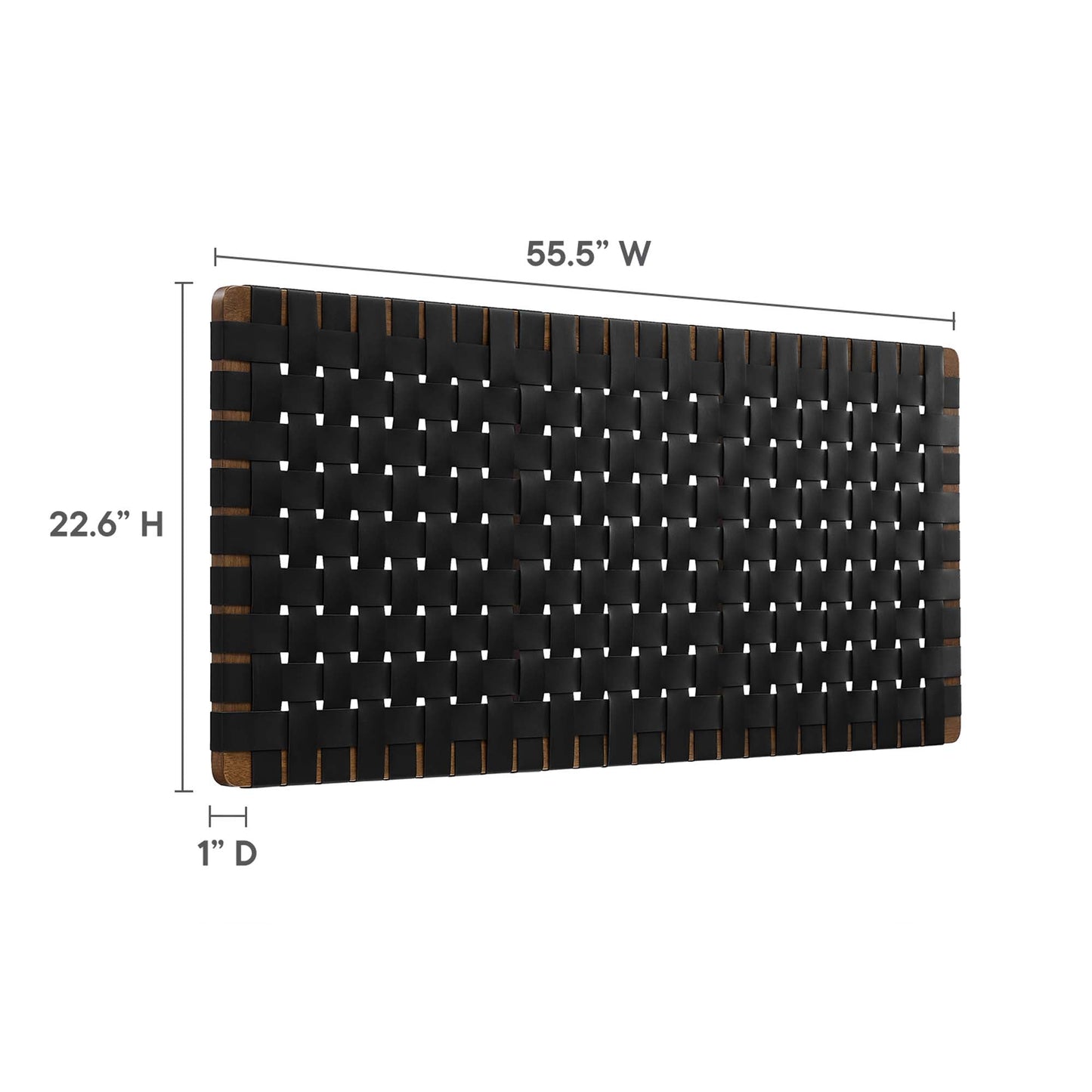 Sparta Weave Vegan Leather Full Headboard by Modway
