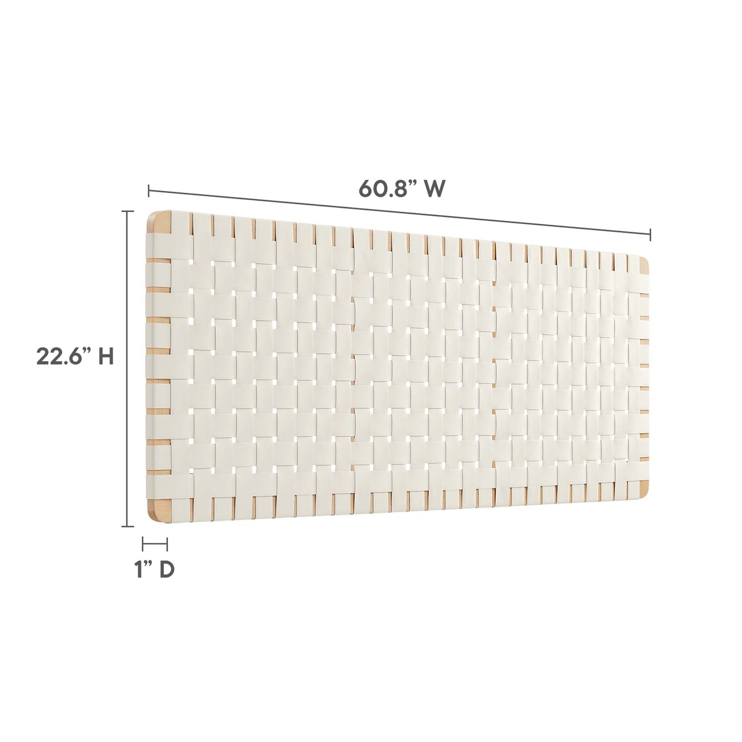 Sparta Vegan Leather Weave Queen Headboard by Modway