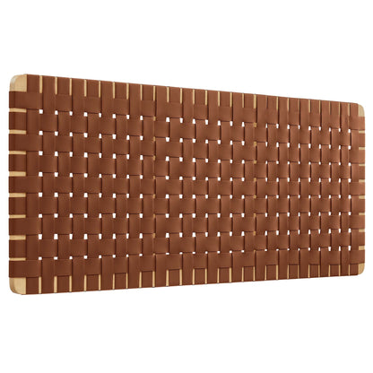 Sparta Vegan Leather Weave Queen Headboard by Modway