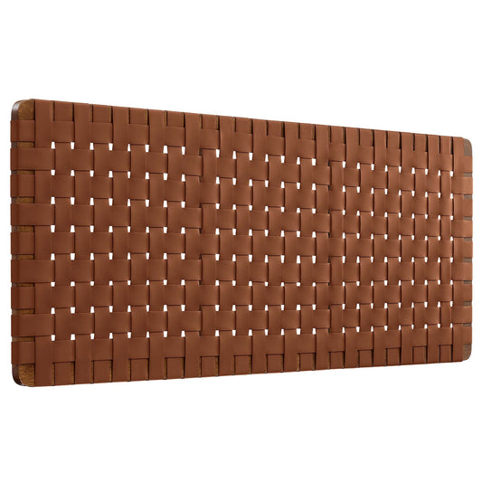Sparta Vegan Leather Weave Queen Headboard by Modway