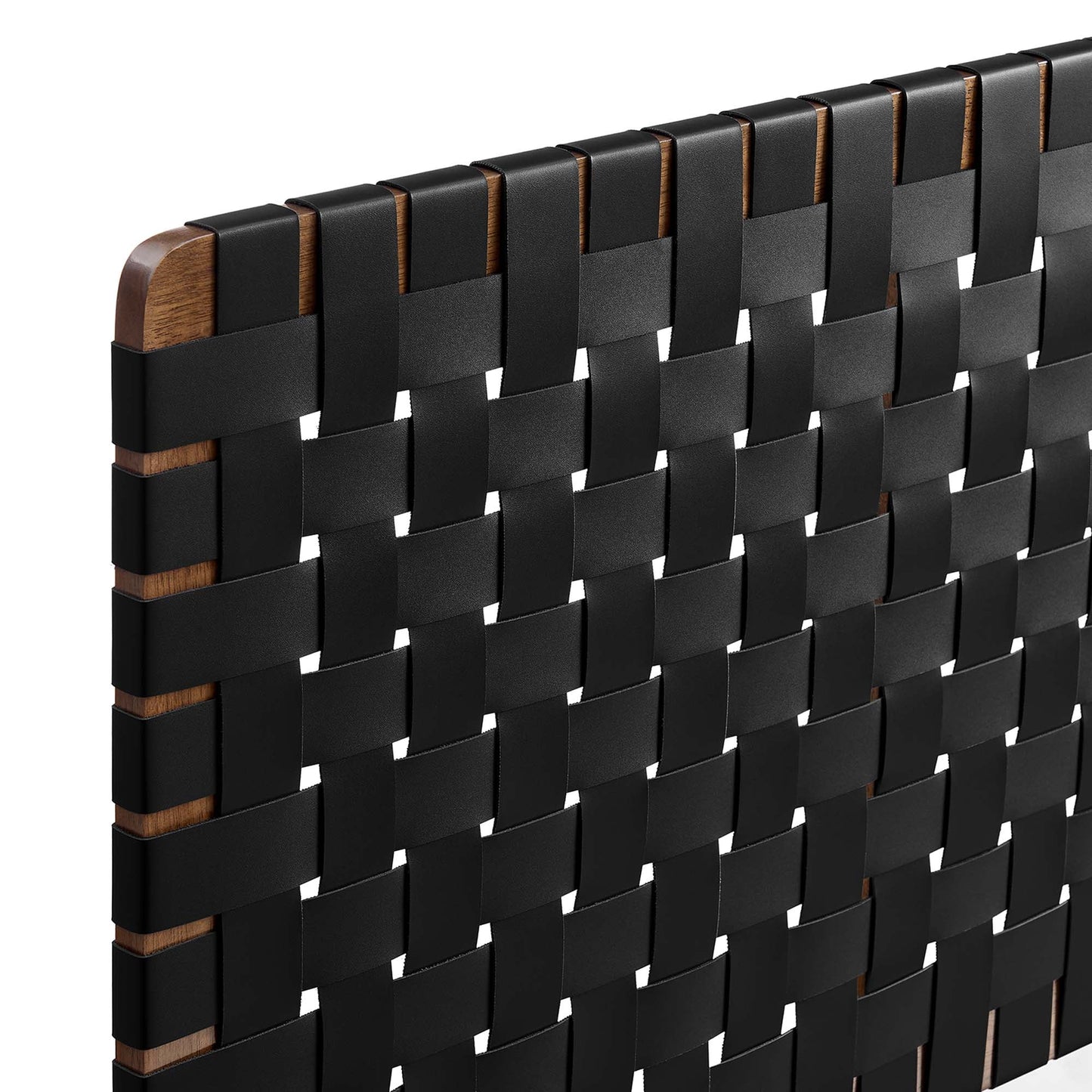 Sparta Weave Wall-Mount Vegan Leather King Headboard
