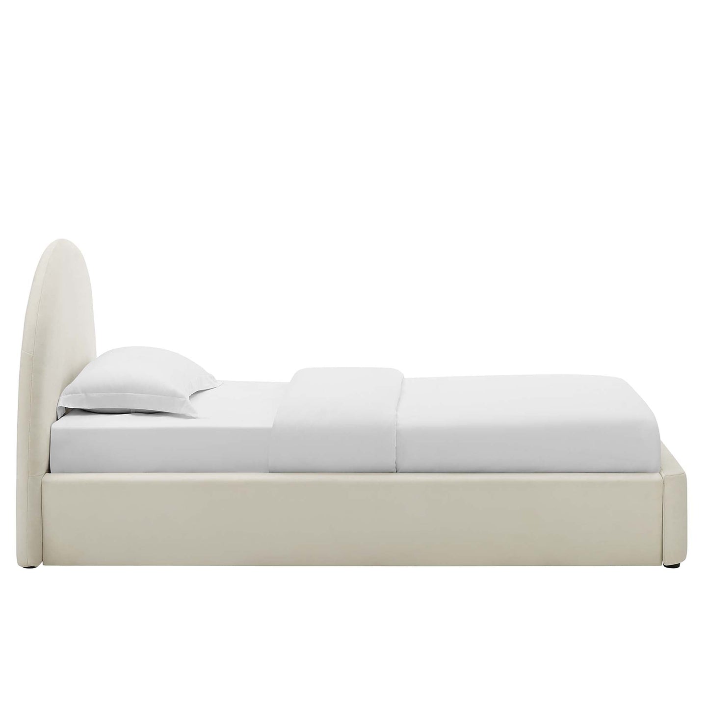 Resort Performance Velvet Arched Round Twin Platform Bed by Modway