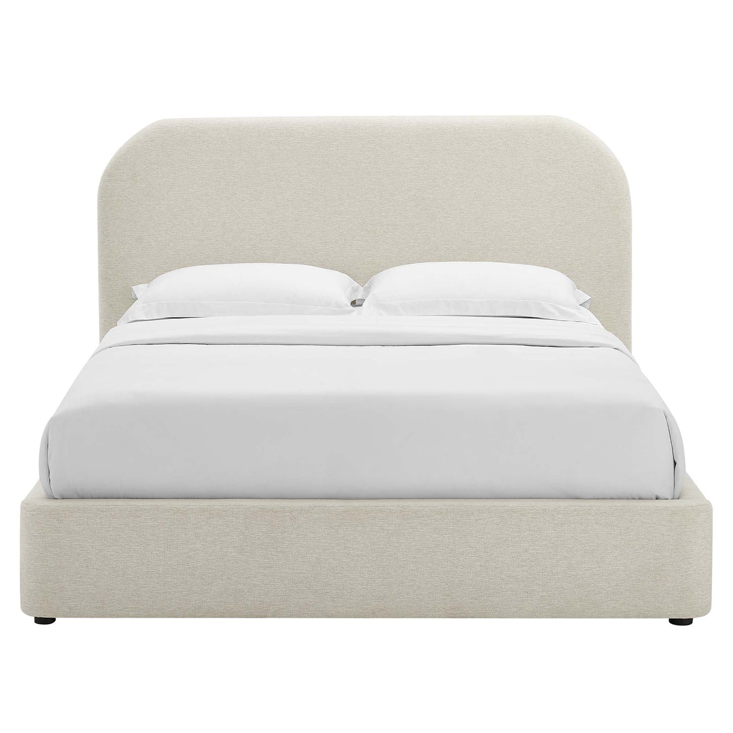 Keynote Upholstered Full Size Fabric Curved Platform Bed by Modway