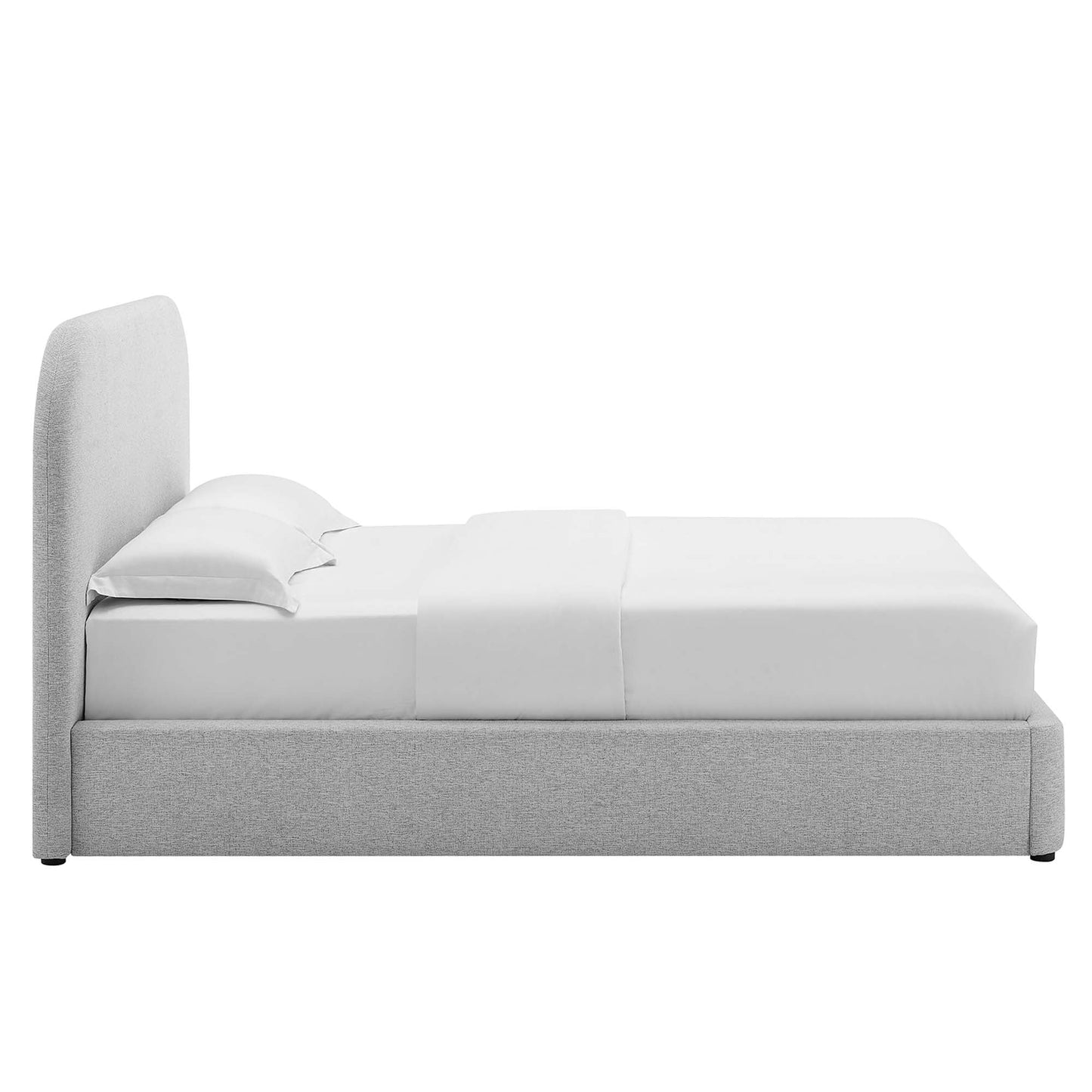 Keynote Upholstered Full Size Fabric Curved Platform Bed by Modway