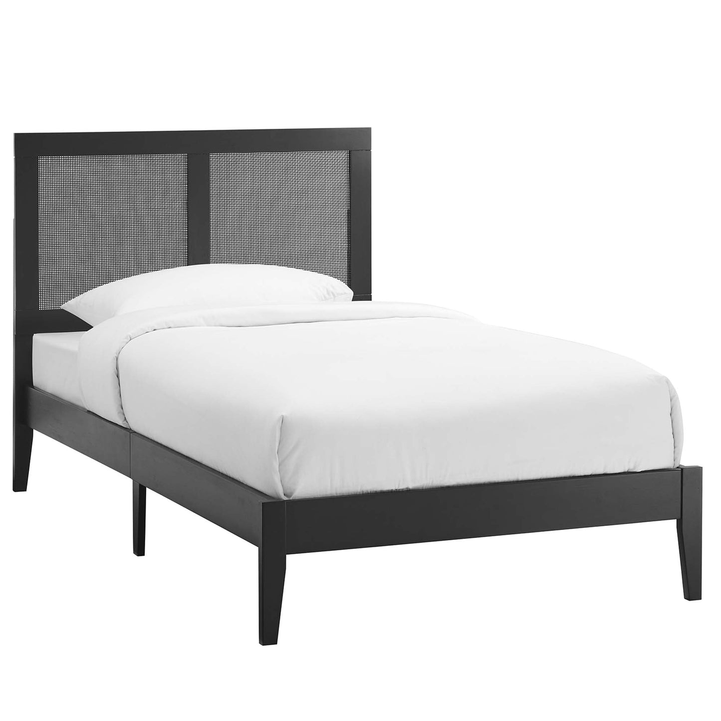Sirocco Rattan and Wood Twin Platform Bed by Modway