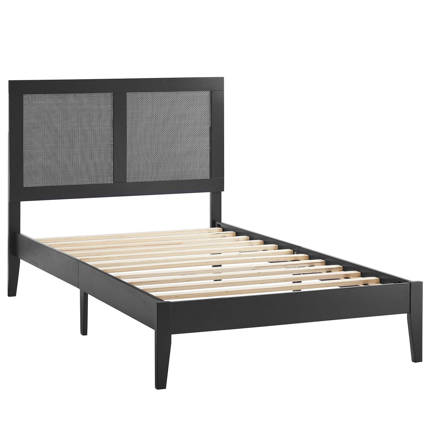 Sirocco Rattan and Wood Twin Platform Bed by Modway