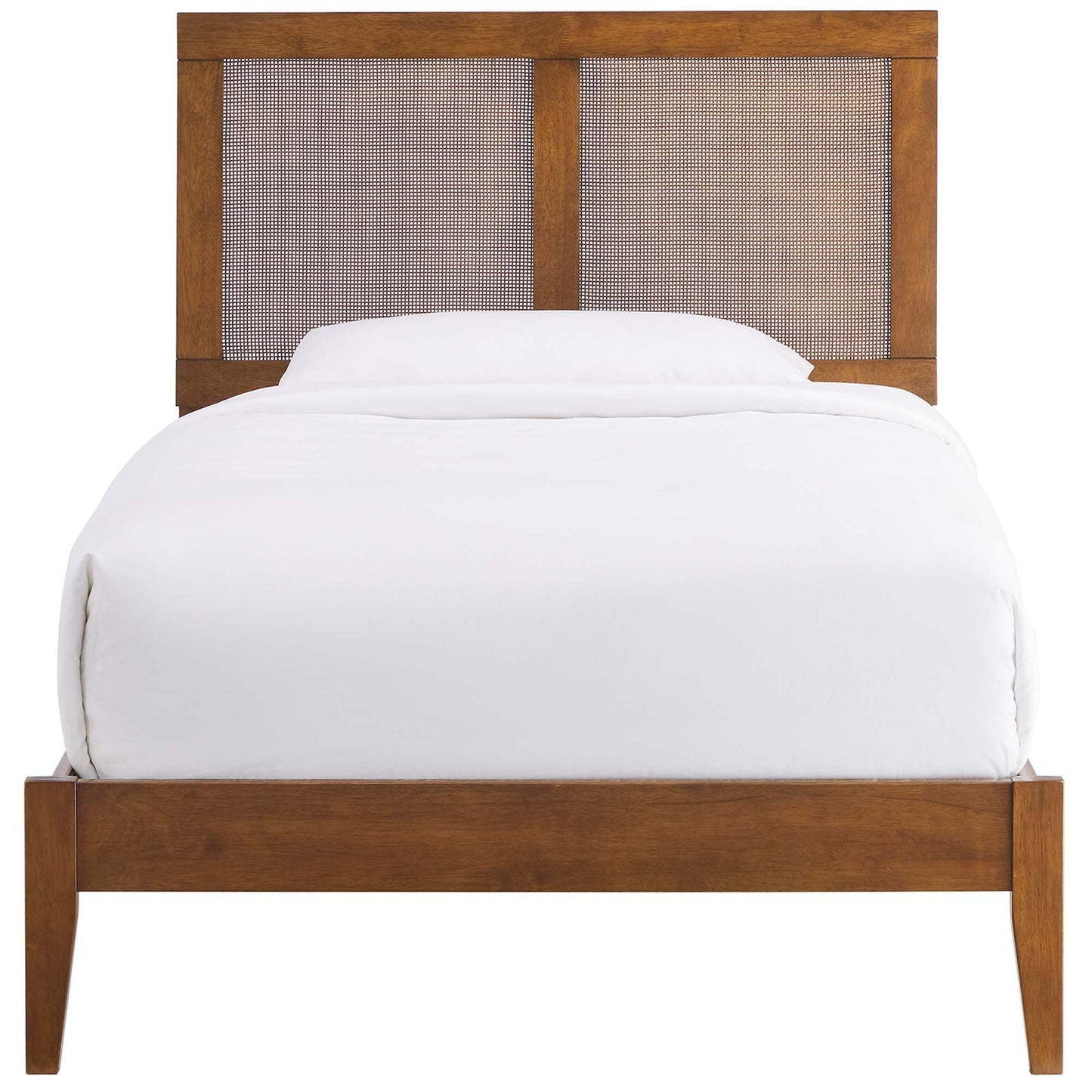 Sirocco Rattan and Wood Twin Platform Bed by Modway