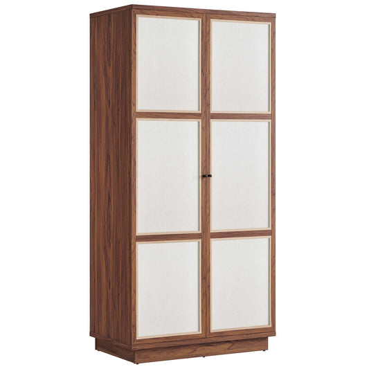 Capri 70" Tall Wood Grain Storage Cabinet by Modway