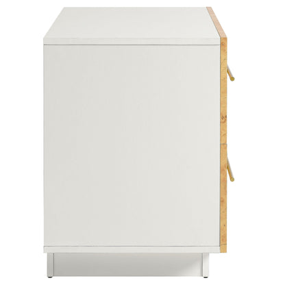 Abel 2-Drawer Burl Wood Nightstand by Modway