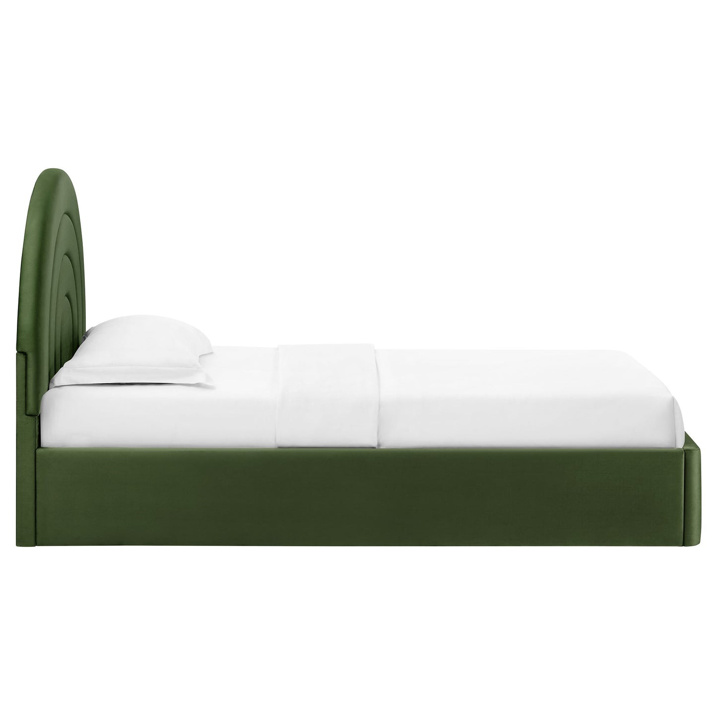 Solana Arched Performance Velvet Twin Platform Bed