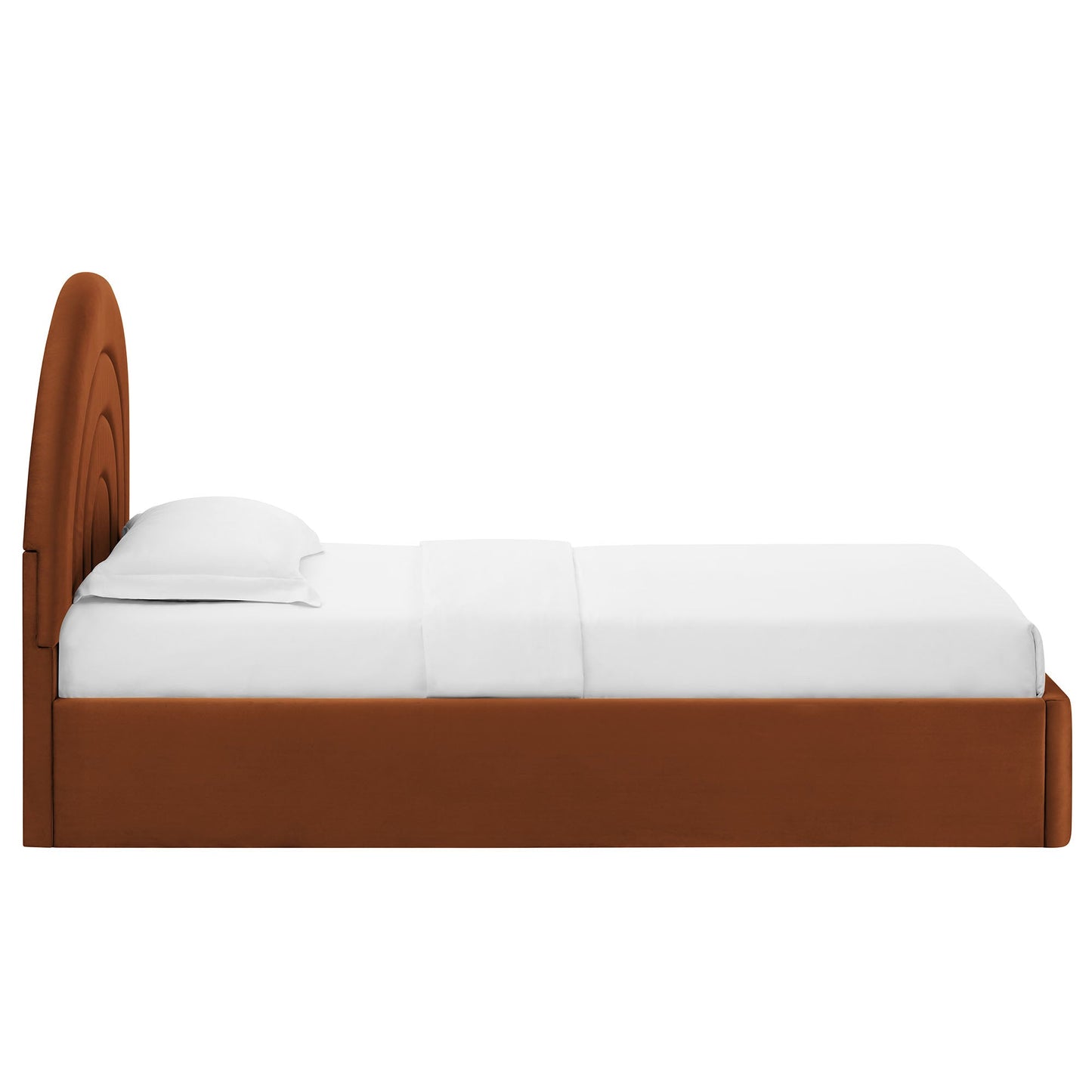 Solana Arched Performance Velvet Twin Platform Bed