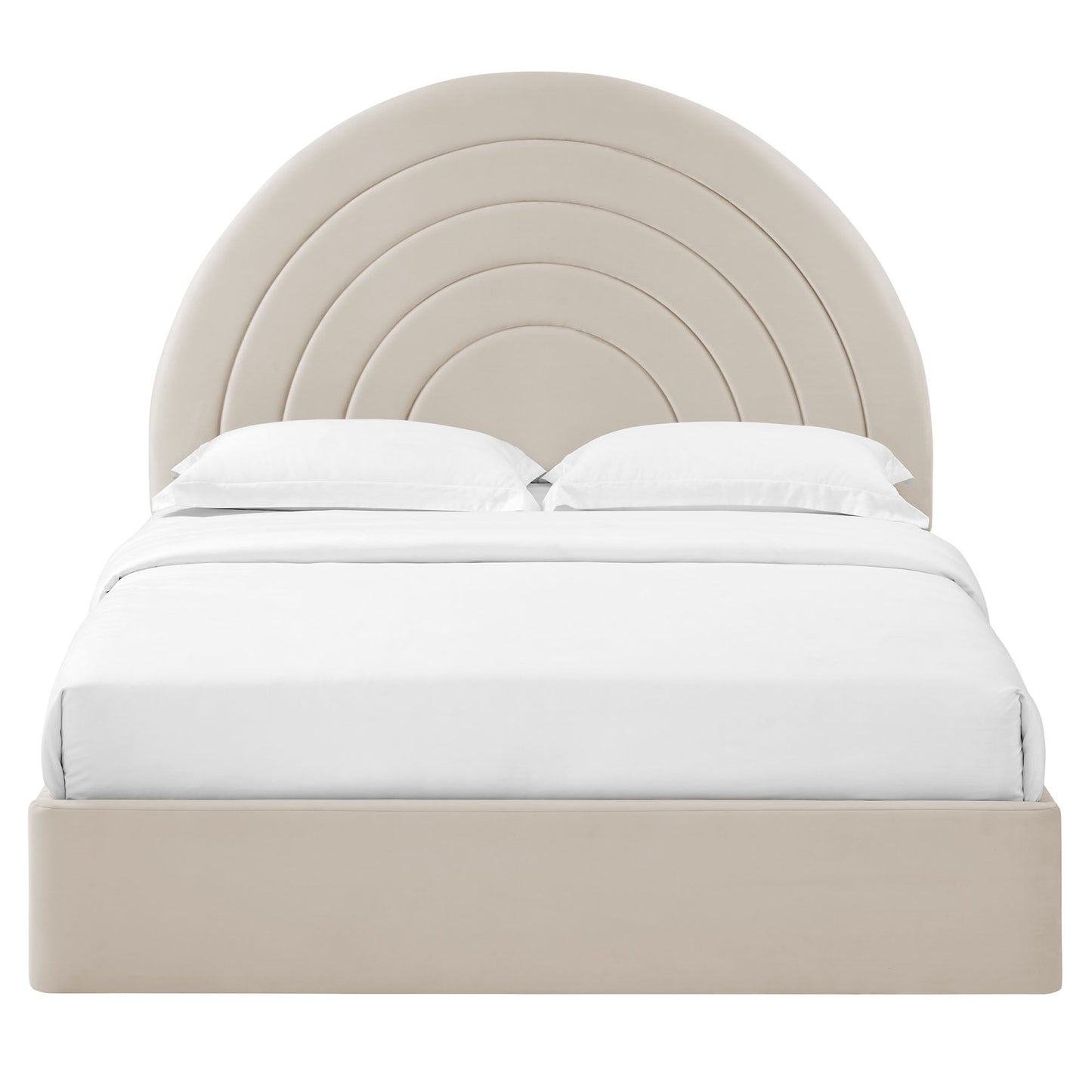 Solana Arched Performance Velvet Queen Platform Bed by Modway