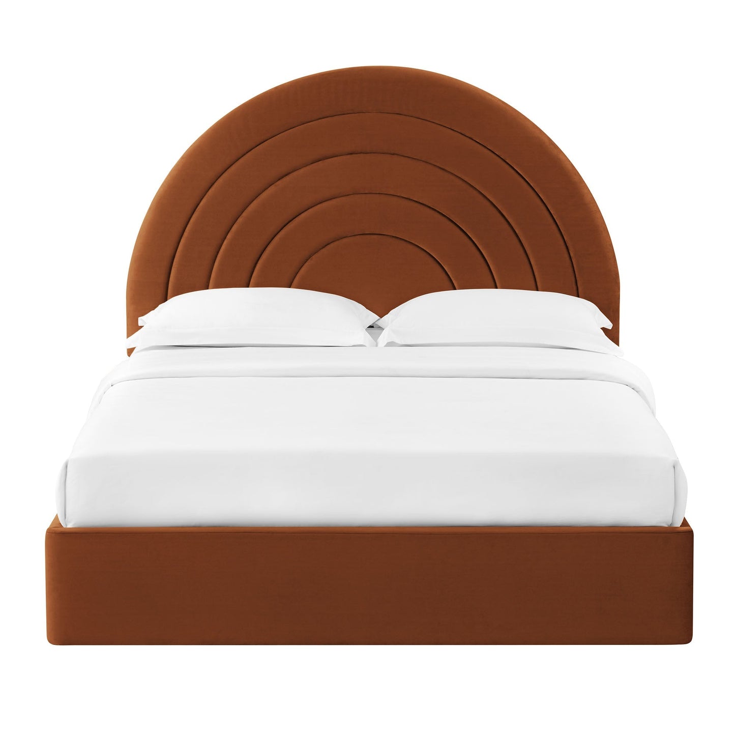 Solana Arched Performance Velvet Queen Platform Bed by Modway